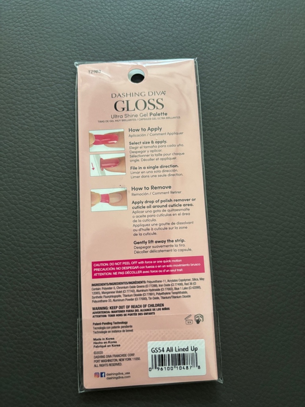 Dashing Diva Gloss Press-On Nails in Taupe with Gold Accents - Picture 2 of 2